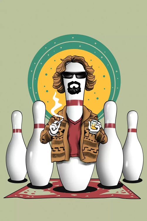 The Pin Lebowski by Vincent Trinidad wall art