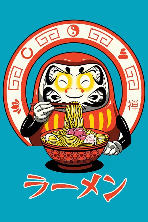 Daruma Zen Ramen by Vincent Trinidad wall art