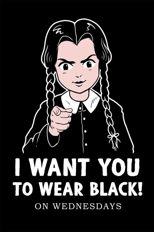 I Want You To Wear Black by Vincent Trinidad wall art