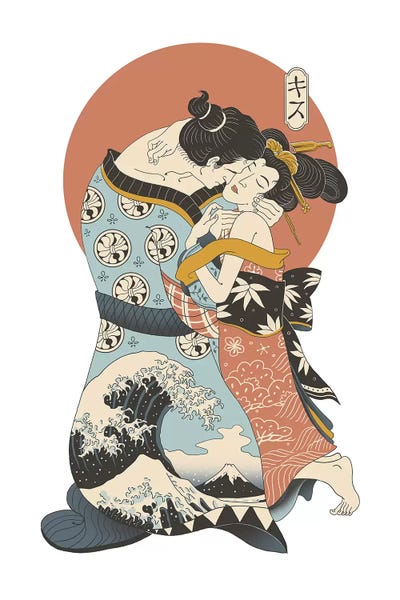 All Things Klimt: The Kiss Ukiyo-E by Vincent Trinidad