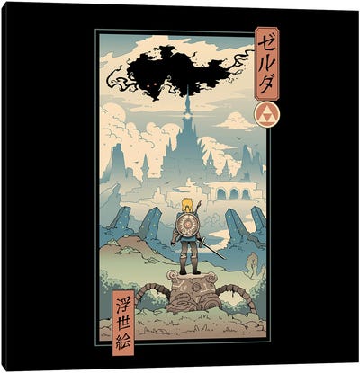 The Legend Ukiyo-E Canvas Art Print - The Legend Of Zelda