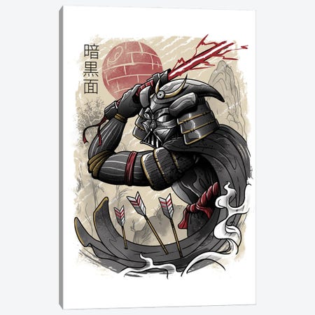 Dark Samurai Canvas Print #VTR74} by Vincent Trinidad Canvas Print
