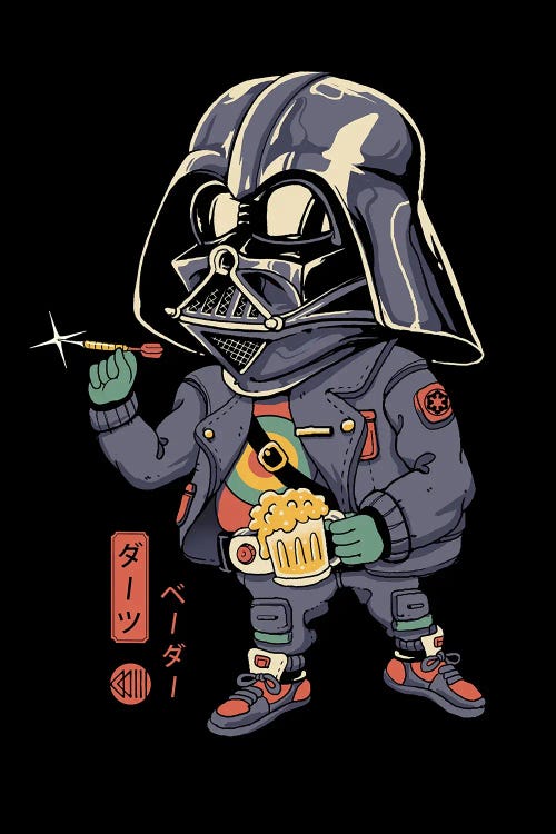 Darts Vader by Vincent Trinidad wall art