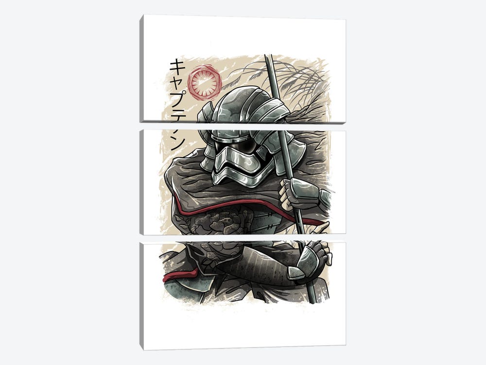 Samurai Captain by Vincent Trinidad 3-piece Canvas Print