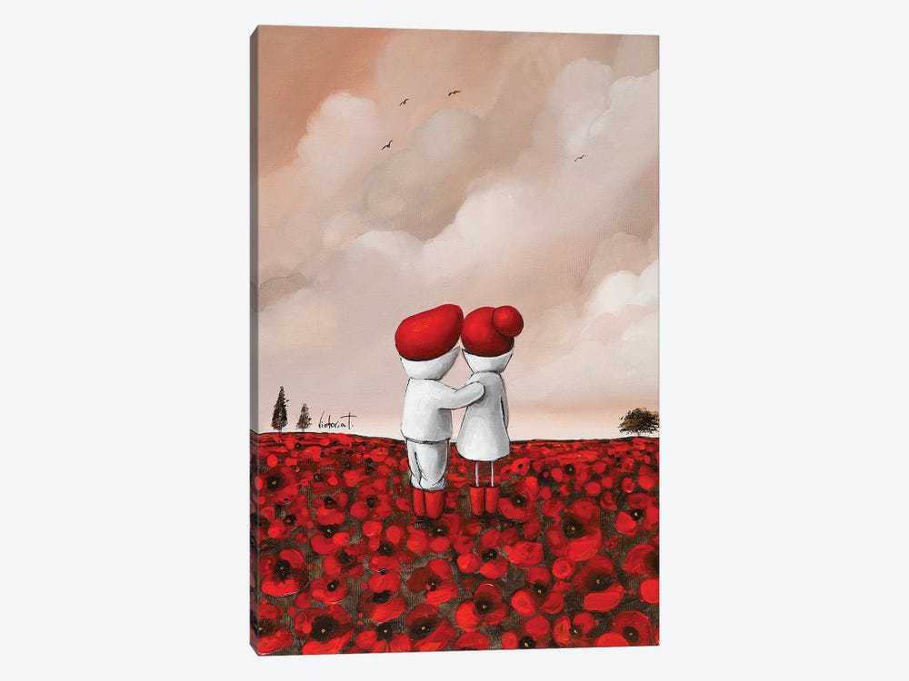 Poppies I by Victoria Tsekidou 1-piece Canvas Art