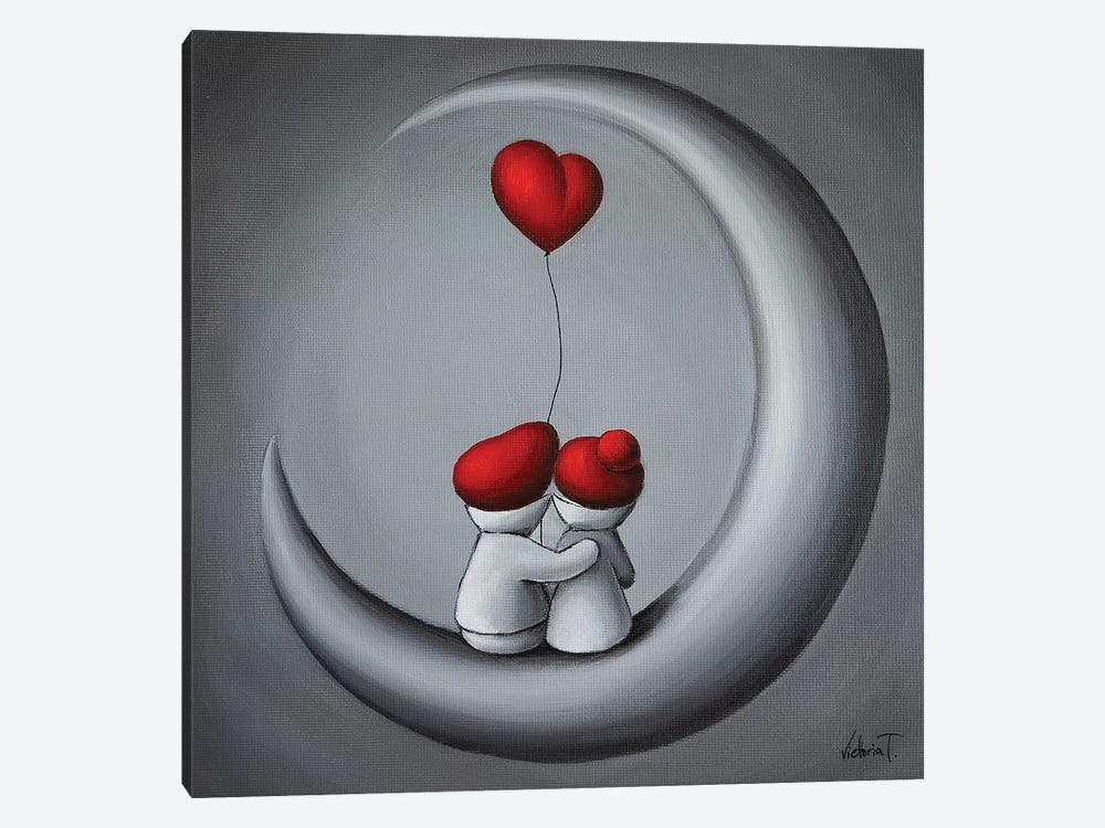 To The Moon by Victoria Tsekidou 1-piece Canvas Print