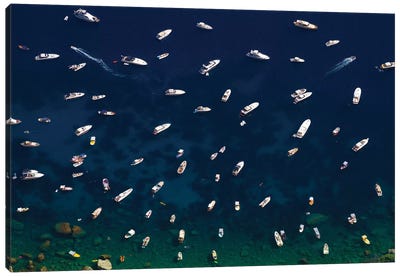 Boat Conference, Amalfi Coast Canvas Art Print