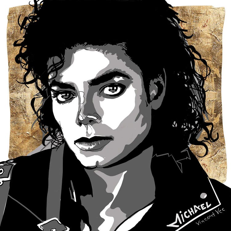 Michael Jackson Gold Art