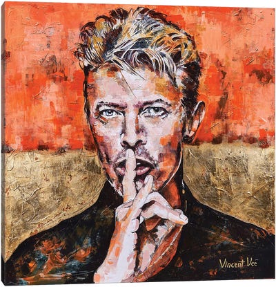 David Bowie Pop Art Canvas Art Print - Vincent Vee