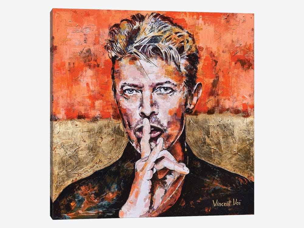 David Bowie Pop Art by Vincent Vee 1-piece Canvas Art