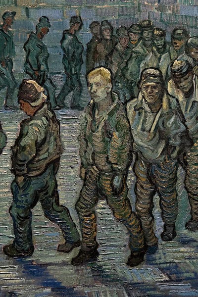 Vincent van Gogh: The Prison Courtyard , 1890 by Vincent van Gogh