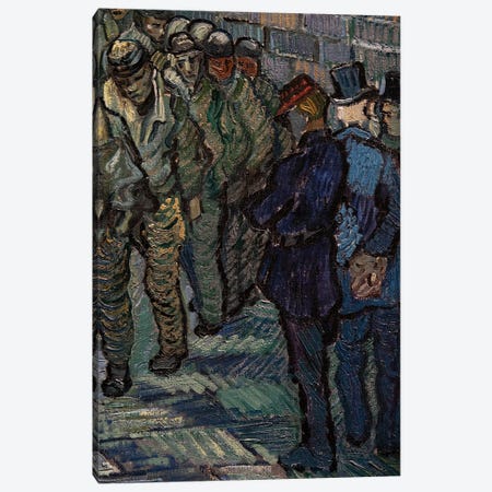 The Prison Courtyard , 1890 Canvas Print #VVG12} by Vincent van Gogh Canvas Wall Art