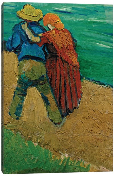 Two Lovers, 1888 Canvas Art Print - Vincent van Gogh