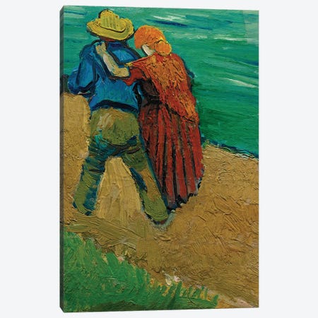 Two Lovers, 1888 Canvas Print #VVG13} by Vincent van Gogh Canvas Wall Art