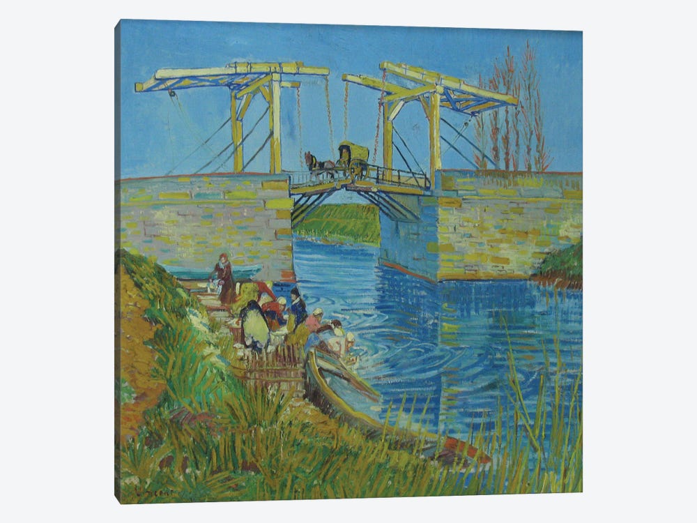 Langlois Bridge, 1888 by Vincent van Gogh 1-piece Canvas Wall Art