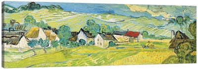 Vue Ensoleille Près D'Auvers Canvas Art Print - Best Selling Panoramics