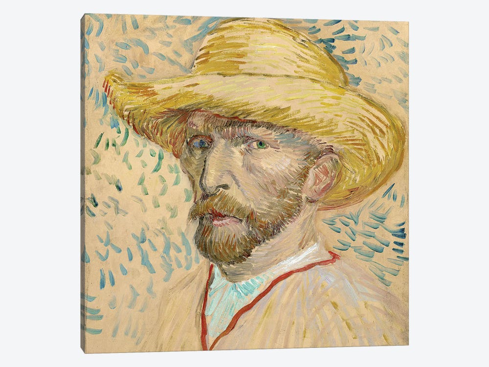 Van Gogh: Self Portrait by Vincent van Gogh 1-piece Canvas Art Print
