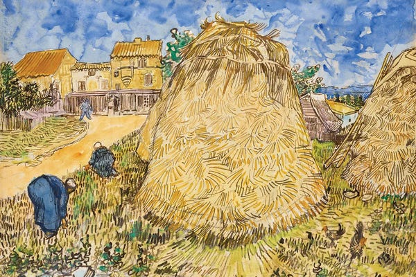 Farms: Meules De Blé, 1888 by Vincent van Gogh