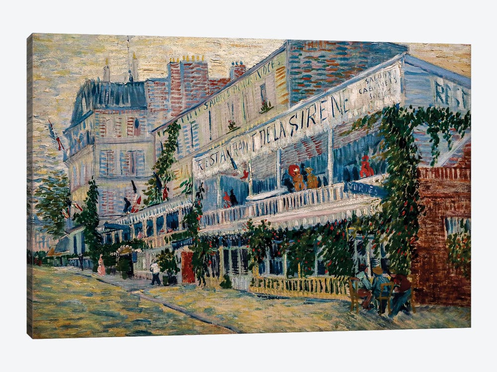 Restaurant De La Sirène, 1887 by Vincent van Gogh 1-piece Canvas Art