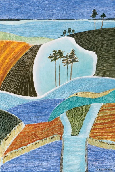 Frozen Bridge by Vadim Vaskovsky metal wall art