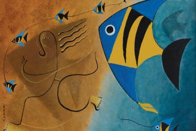 Girl With Kite by Vadim Vaskovsky acrylic art print