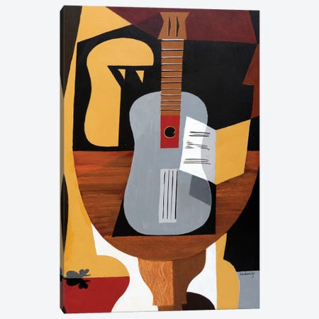 Guitar And Mouse Canvas Print #VVK22} by Vadim Vaskovsky Canvas Art Print