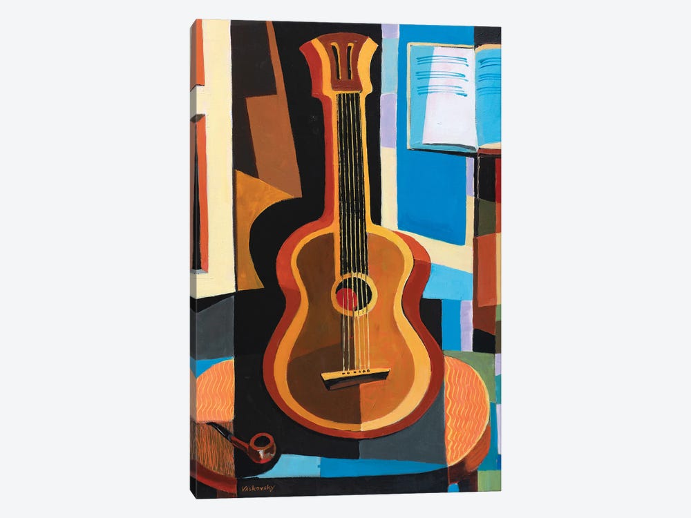 Guitar At The Window by Vadim Vaskovsky 1-piece Canvas Art Print