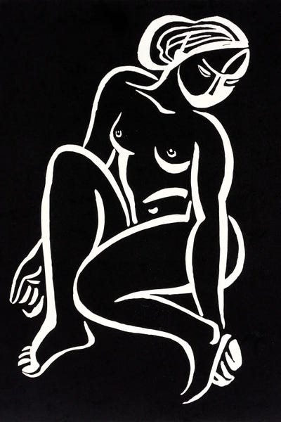 Nude - Black by Vadim Vaskovsky acrylic art print