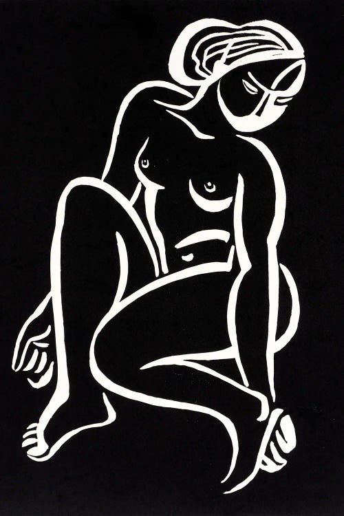 Nude - Black by Vadim Vaskovsky wall art