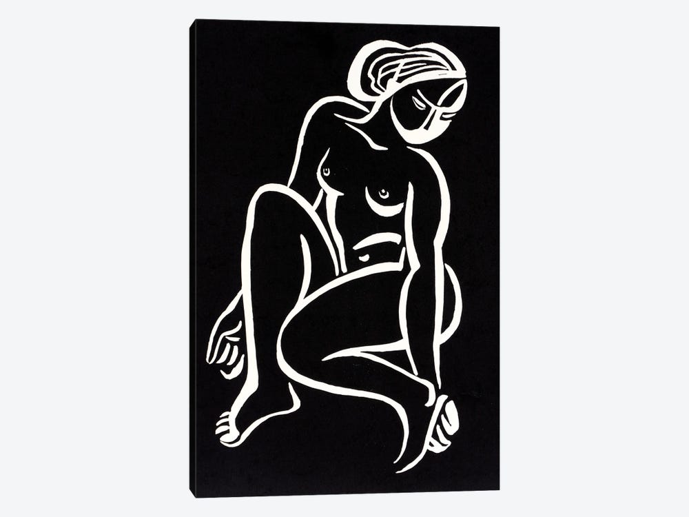 Nude - Black by Vadim Vaskovsky 1-piece Art Print