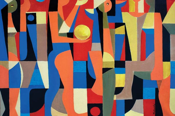 Abstract Figures: Beach Voleyball by Vadim Vaskovsky