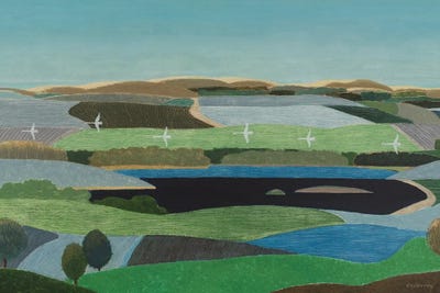 Swans Flying Over The Dunes by Vadim Vaskovsky acrylic art print