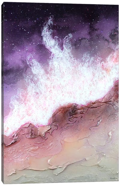 Spellsong Canvas Art Print - Gray & Purple Art