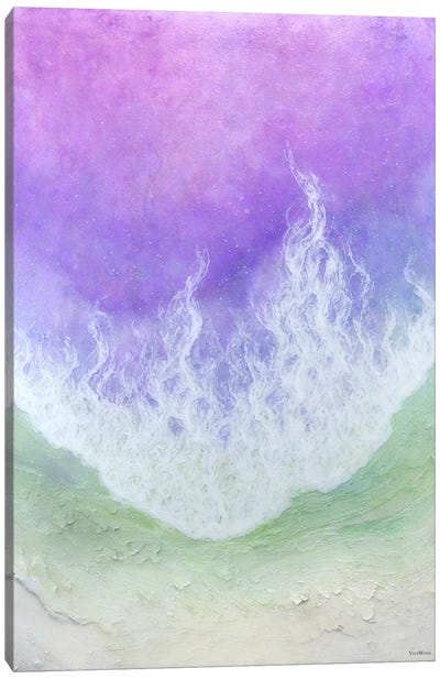 Moonlight Canvas Art Print - Purple Abstract Art