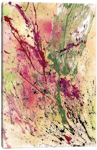 Champagne Canvas Art Print - Abstract Expressionism Art
