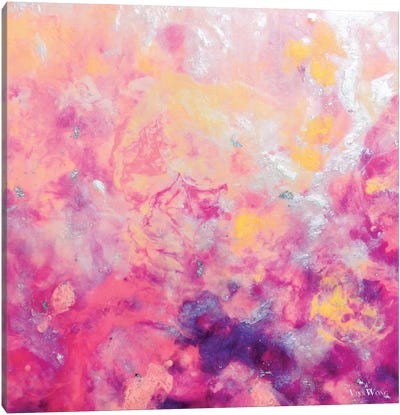 Gentle Flames Canvas Art Print - Pantone Ultra Violet 2018