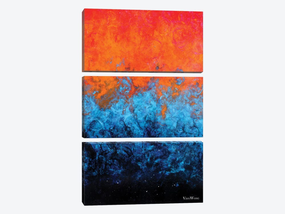 Sea Of Flames by Vinn Wong 3-piece Canvas Art Print