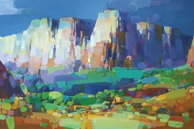 Canyon Rock by Vahe Yeremyan framed canvas print