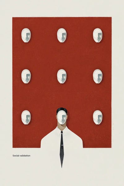 Social Validation Light I by Valeriya Simantovskaya canvas print