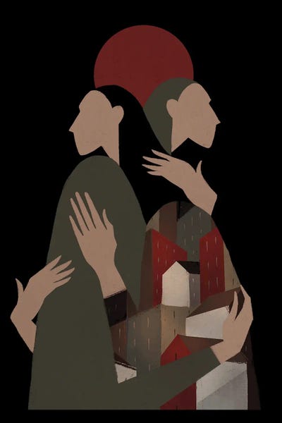 Unity I by Valeriya Simantovskaya multi panel art