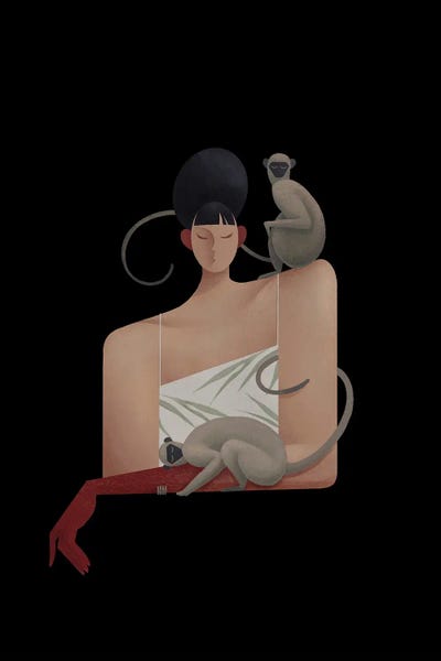 Monkeys: Unity IV by Valeriya Simantovskaya