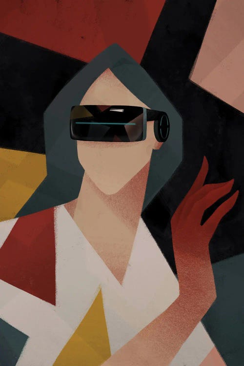 Virtual Reality by Valeriya Simantovskaya wall art
