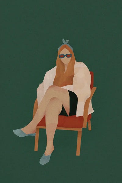 Woman In The Chair by Valeriya Simantovskaya canvas print