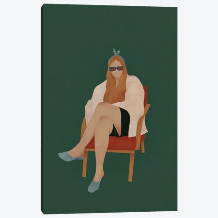 Woman In The Chair Canvas Print #VYS134} by Valeriya Simantovskaya Canvas Art