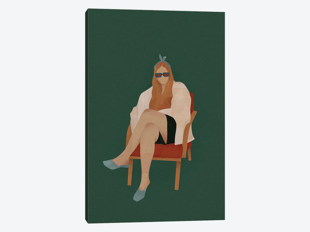 Woman In The Chair by Valeriya Simantovskaya 1-piece Canvas Wall Art
