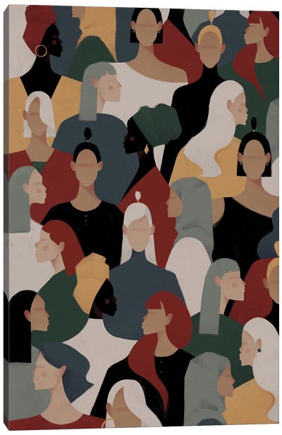 Women Pattern I Canvas Art Print - Diversity