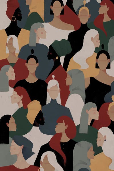 Diversity: Women Pattern I by Valeriya Simantovskaya