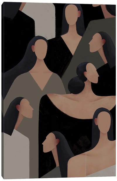Women Pattern II Canvas Art Print - Valeriya Simantovskaya