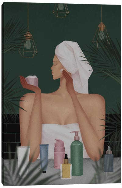 Face Care Canvas Art Print - Art Deco