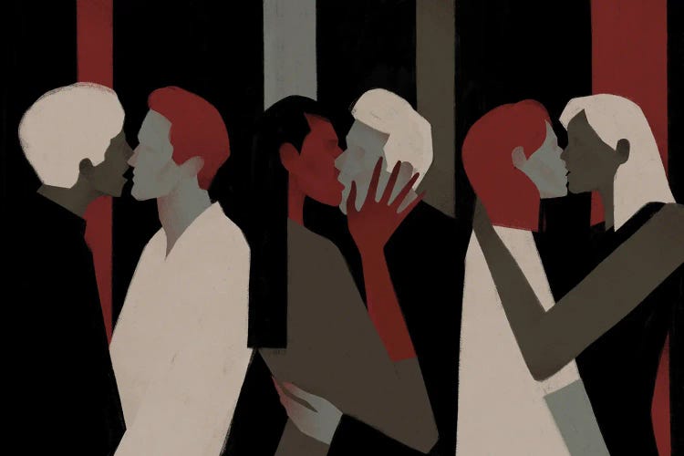 Kisses by Valeriya Simantovskaya wall art